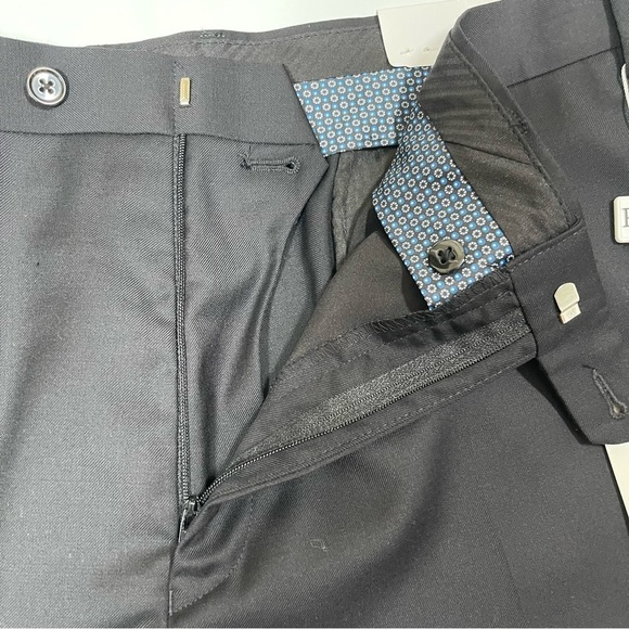 Lauren Ralph Lauren Mens Slim Fit Dress Pant Size 42X30 black, Hem Modified see - Picture 5 of 7
